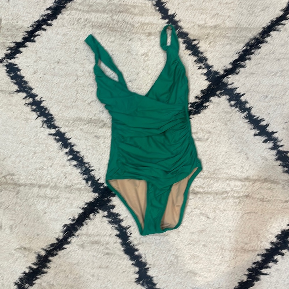 j crew kelly green one piece swim suit